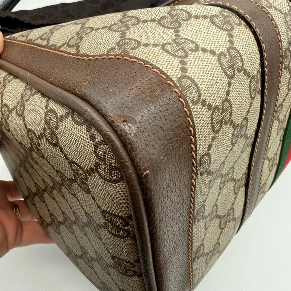 Gucci Boston Bag with Sherry Line - Picture 12 of 15